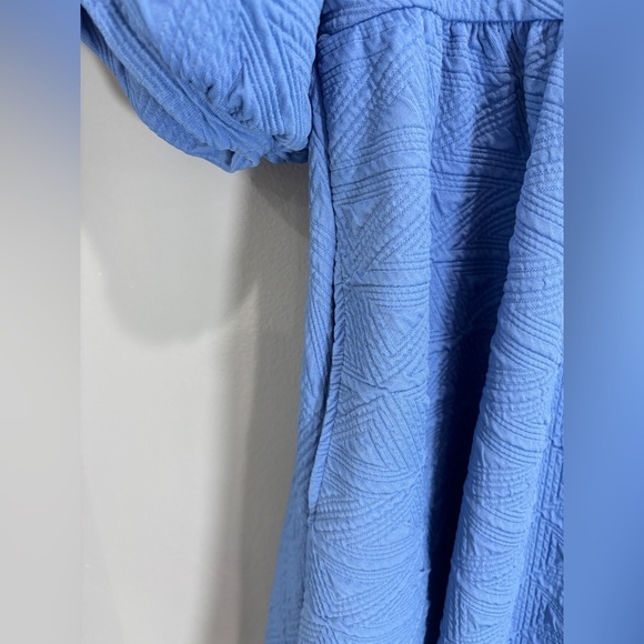 Free People Blue Violet Mini Dress size M sundress sun dress summer beachy - Picture 6 of 14